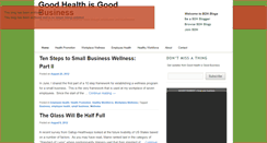Desktop Screenshot of goodhealthisgoodbusiness.bangordailynews.com
