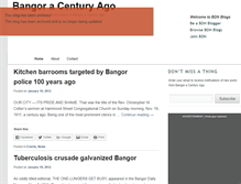 Tablet Screenshot of bangoracenturyago.bangordailynews.com