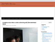 Tablet Screenshot of joeltalksmovies.bangordailynews.com