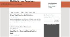 Desktop Screenshot of middleschoolsurprises.bangordailynews.com